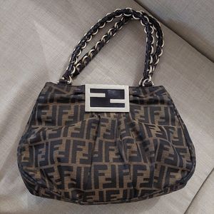 Fendi zucca shoulder bag.